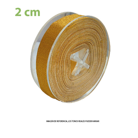 Listón Fantasía Metálico 2 cm (Edible Metallic Decoration Cake Ribbon)